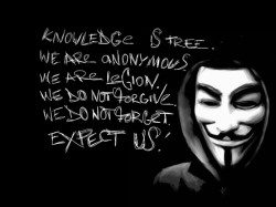 tw3news:   Who is Anonymous?  Everyone and no one  Those associated with the hacker collective Anonymous sometimes wear a Guy Fawkes mask  “In strict Merriam-Webster terms, legion means a group of fighters, a faceless army more powerful as a whole than