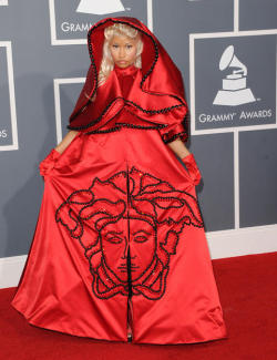 Nicki Minaj arrives at The 54th Annual Grammy Awards at Staples Center on February 12, 2012, in Los Angeles, California.