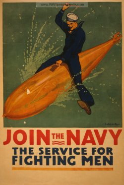 the-seed-of-europe:  US Navy recruitment poster, 1917. 