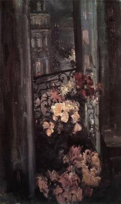 poboh:  A Parisian Balcony, Konstantin Korovin. Russian (1861 - 1932) 