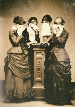  Four Mourners Victorian Photo 
