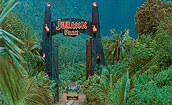   Places in Film I’d Love to Visit**↳  Isla Sorna and Isla Nublar in Jurassic Park I, II, III   ** by visit I totally mean under the circumstances that I won’t be used for bait, chased after, stomped on, ripped to shreds and/or eaten. 