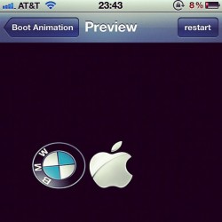 What happens when I turn on my phone. Yesss #jailbreak #iphone #4s #BMW #bootlogo (Taken with instagram)