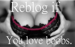 thingsthatgetmeexcited:  simply-black-and-white:  Always Reblog  L ove boobs