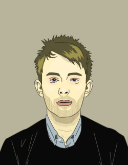 restmychem:  Thom Yorke - Radiohead by Catbird Art on Flickr. 