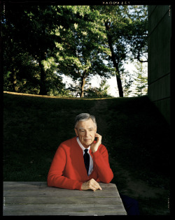 groban-lover:  im:  barnacling:  racketstory:  cumaeansibyl:  suicideblonde:  Today would have been Mr Rogers’ 84th birthday.  Thanks for showing me how to rock a cardigan and always been a kind neighbor.    true story: one time some dudes stole mr.
