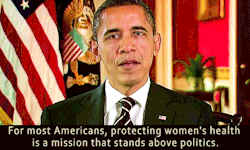llanval:  japankasasagi:   A message to Planned Parenthood women’s rights supporters from President Obama. Watch the whole video here.  The only one who won’t throw women under the bus.  The way the election is going, I am downright terrified of what