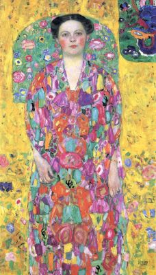 Portrait of Eugenia Primavesi, Gustav Klimt 1913 - 1914, oil on canvas, 140 × 84 cm.