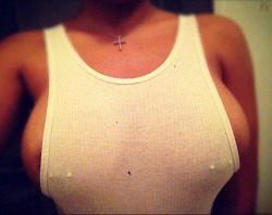 thetittyexpert:  All females with their nips pierced should have a pic like this. 