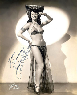   Jessica Rogers    aka. &ldquo;The WOW Girl&rdquo;.. An early promotional photo.. Here, signed: “Yours Sincerely — Jessica Rogers”..  