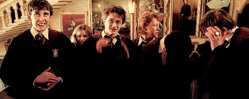 binedect-camburbetch: thepotterwholockian: umqraa: ronweasley: jamesandhisginger: theghostfromhoneydukes: robinwantstobeamoderndancer: #look at neville’s face. #he’s trying so hard #to be all like, #”wow great singing! #nice job!” #because he’s a fucking #sweetheart like that #just such a goddamn nice guy. it’s even better than that because he’s trying to protect trevor’s ears instead of his own XD I love you neville&lt;3 #and ron is so badass he doesn’t even need to cover his ears #he’s all like ya’ll mad? Ron is used to it because Percy loves to sing in the shower. but omfg the knight in the background is all like wHO DARE COMES TO ATTACK ME yeah but dean and seamus are holding hands Wait whaT wait what 