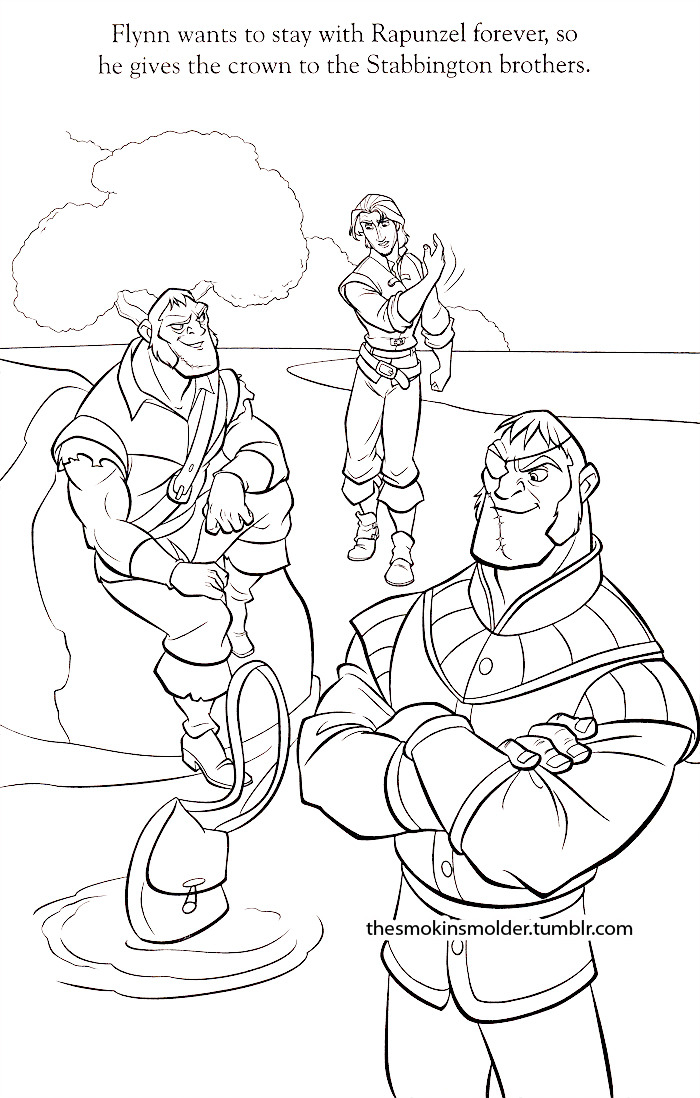 tangled eugene coloring pages - photo #18