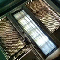 Good morning. #door #sunlight #morning #blinds (Taken with instagram)