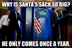 funny-memes-blog:  Bill Clinton on Santa