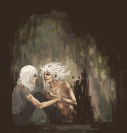 chainsawmascara:  ardentblue:  amarantines:  You are only surface tension, and I don’t see you now — I’ve forgotten your face when I look at my own. DA link - Night, shade, and stars  I love Yami Bakura’s hair, like he’s floating underwater.
