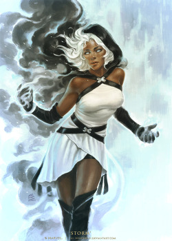 pikachuears:  midtowncomics:  Storm, by solidgrafi  Hoods are so in. 