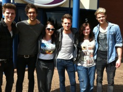 Lawson - When She Was Mine Radio Tour. 24th April.Wave 105 Fareham. Spirit FM Chichester.The first one I walk up to them &amp; Joel is like &ldquo;You look like a rockstar today&hellip;&rdquo; I deffo didn&rsquo;t feel or look like one but okay Joel :)