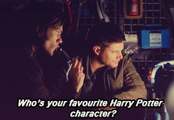 richard-sp8-jr:  hopelesslyhiddled:  who-locked-the-impala:  Sam and Charlie brotp  Does this mean Sam has read/watched harry potter at some point? and let’s face it he probably went through a hp phase  sam winchester trying to use spells at least once