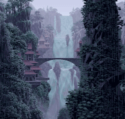 typette:  battledinosaur:   jesus christ in heaven look at this gorgeous example of pure pixel art mastery  wat WAT  your face when there is technically no movement animation here only palette swapping. This gif is amazing, while old as time. 