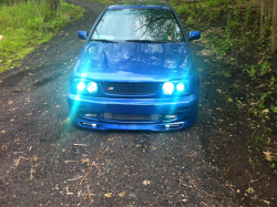 i guess 2 wasnt enough so had to go with 4 hids!! stay away and dont hive me high beams cause mine are hids so itll suck!!