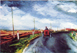 Maurice De Vlaminck (1876 1958), il trattore rosso (1956)
