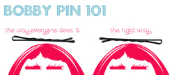 chubby-bunnies:  teaplusbeardspluscake:  cuntbarf:  xthedeathofme:      Am I the only one just learning this?    Did you know that the correct way to insert a bobby pin in your hair is with the wavy side down? We all know the flat side of the bobby pin