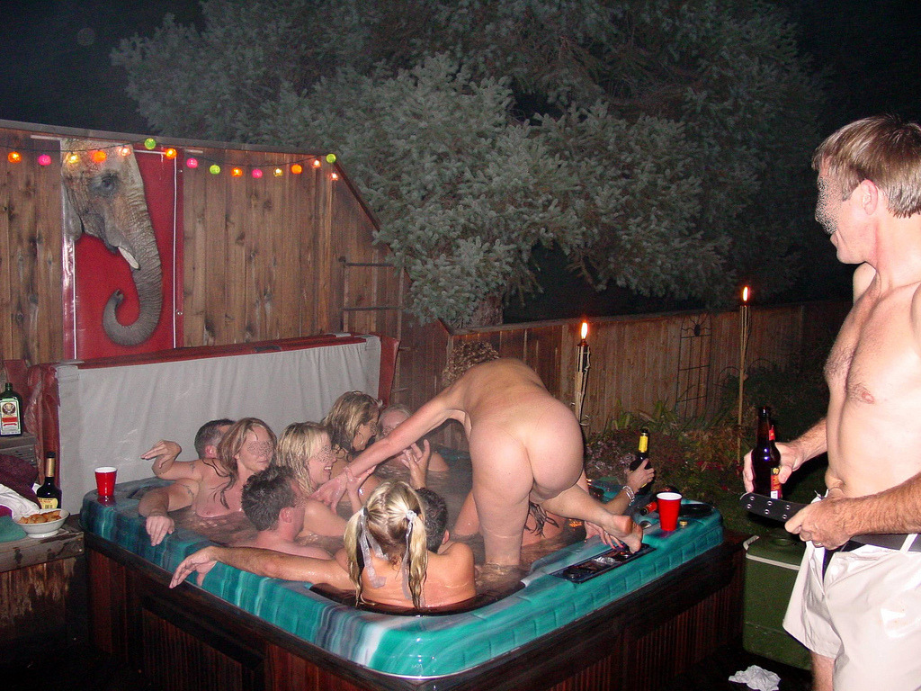Nude Hot Tub Party 64