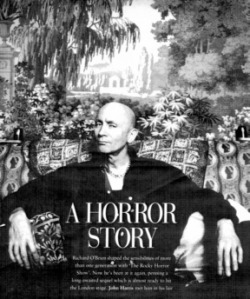 mattachinereview:  terribleflower:  Richard O’ Brien is a playwright, musician, actor, and singer, though probably best known for his writing and starring in The Rocky Horror Picture Show. In a 2009 interview he spoke about an ongoing struggle to reconcil