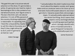 religiousragings:  Busted  I knew I loved Myth Busters for a reason other than the constant explosions. But what are they going to do when they bust creationism and there&rsquo;s nothing to explode? Make some creationists&rsquo; heads explode, I guess.