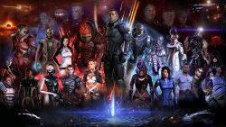 bioware:  Male and Fem Shep Wallpapers!  -by TheJTizzle 