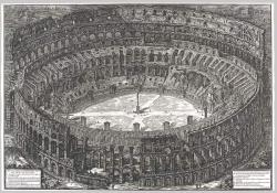 cavetocanvas:  Giovanni Battista Piranesi, View of the Colosseum, 1776 From the Heilbrunn Timeline of Art History:  Piranesi’s thorough familiarity with the Colosseum—he had already produced three views of this most famous of Roman ruins—and his