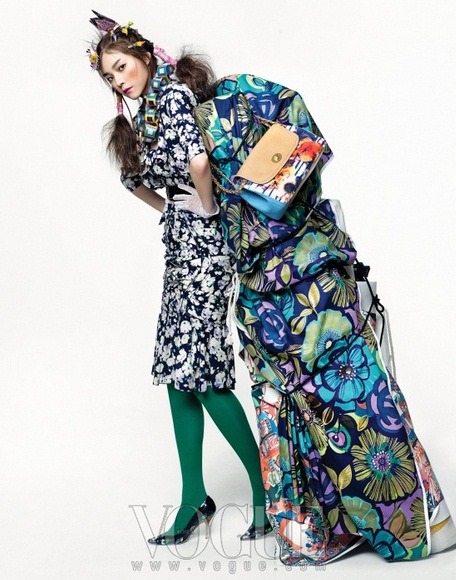 Lee Som and Yoon Su Jeong by Kang Hye Won for Vogue Korea Feb 2012 