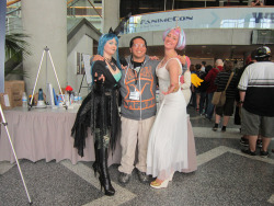 The Queen, Princess, and I. Yep. Just came back from Fanime 2012. This was taken on Friday. I will be uploading more photos this week.