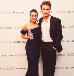  Paul Wesley &amp; Lea Michele at the Glamour Women of the Year Awards (May 29, 2012) 