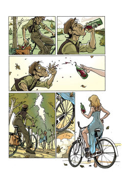 kinkiepie:  sweetie-bot:  fauxboy:  erikjohnsonillustrator:  “The Ride” by Rodolphe Guenoden    woah wtf that scares me…holy shit…is this a comic explaining how lust can kill you? orrrr is this just some fucked up comic?  so well done though