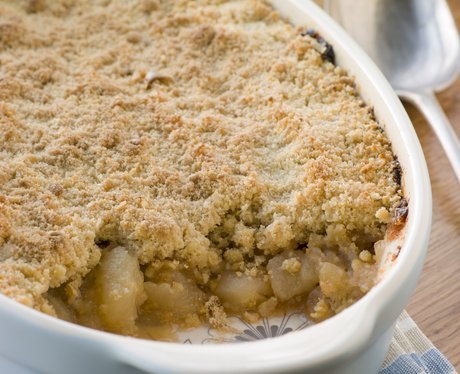 Low fat apple crumble