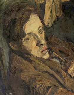blastedheath:  alongtimealone: Ronald Ossory Dunlop (British, 1894-1973) The Poet Oil on canvas. The Potteties Museum &amp; Art Gallery, Stoke-on_Trent, Staffordshire. 