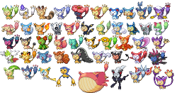 poke-problems:  Thank you for all your submissions! Here is the final compilation of the best Skitty fusions, as promised.  heehee yay! that&rsquo;s my mudkipskitty, first row, third from the right. :3I&rsquo;m totally loving the wailord skitty, though.