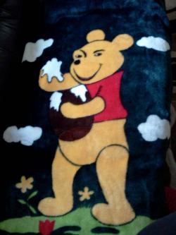 liquidglue:  serpentenema:  tocinobebe:  my friend has this weird knockoff Winnie the Pooh blanket and it’s the most menacing thing i’ve ever seen  Thats not honey   it’s nut