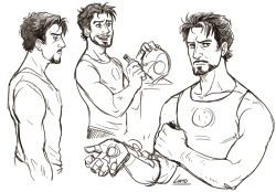 lintufriikki:  just some Tony doodles~ actually my first time drawing him!  This is so cute!