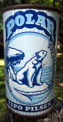 ebay-venezuela:  Polar Tipo Pilsen Foreign Flat Top Beer Can Polar Bear Barcelona Venezuela Polar Tipo Pilsen flat top beer can from Barcelona, Venezuela.  Can has never been opened - contents almost completely evaporated, but when you shake the can