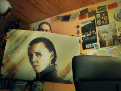 Got my Loki poster all printed and ready for portfolio~ YOU JELLY?! LOKI&rsquo;D!!!! http://aga4343.tumblr.com/ is gonna get it if I get it back when I&rsquo;m done with academy =3=