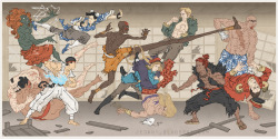 animangagurl:  cannonballhands:  wellyoufoundit:  saveroomminibar:  Video Game Japanese Traditional Woodblock Prints by Jed Henry. Facebook || Blogspot || Tumblr  That Street Fighter one is excellent  Agreed. I’m gonna get my hands on one of these prints,