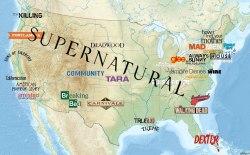 xmwt7:  teslawasrobbed:  cooooooooooooooolt:  emptyfreid:  map of tv-shows    supernatural don’t care supernatural don’t give a fuck  Where the fuck is teen wolf 