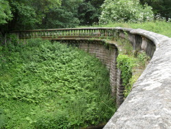 vwcampervan-aldridge:  Overgrown ornamental bridge to Chillington Hall, Brewood , Staffordshire. 