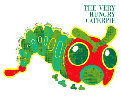 ianbrooks:  The Very Hungry Caterpie by Drew Wise Shirts and stickers available at redbubble. The Very Hungry Caterpillar eats all of your favorite childhood stories for lunch and then asks for more, but adding Caterpie just seems like the next logical