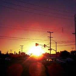 wideyedworld:  Bad Day, Beautiful Sunset #love #sun #sunset #instagold #bright #statigram #igers #instafamous #instanice #instagramhub #ighype #instagood #photooftheday #picoftheday #landscape #street #cars   (Taken with Instagram at Orange, CA)
