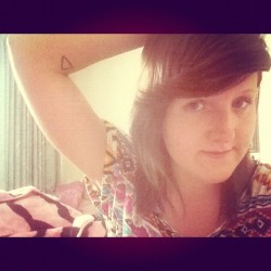 #girl #tattoo #triangle #like #follow  (Taken with Instagram)