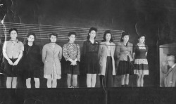 samiii-isabel:   Female gang members in a police lineup, 1942. 