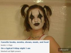 Juggalos. The worst type of music fans on the planet.